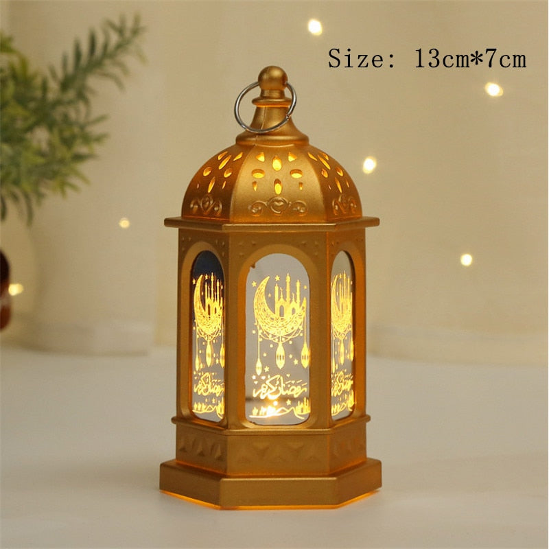 2023 LED 3D Eid Mubarak Decor Ornament Light Eid Kareem Ramadan Decor for Home Ramadan Mubarak Eid Al Adha Islamic Muslim Party