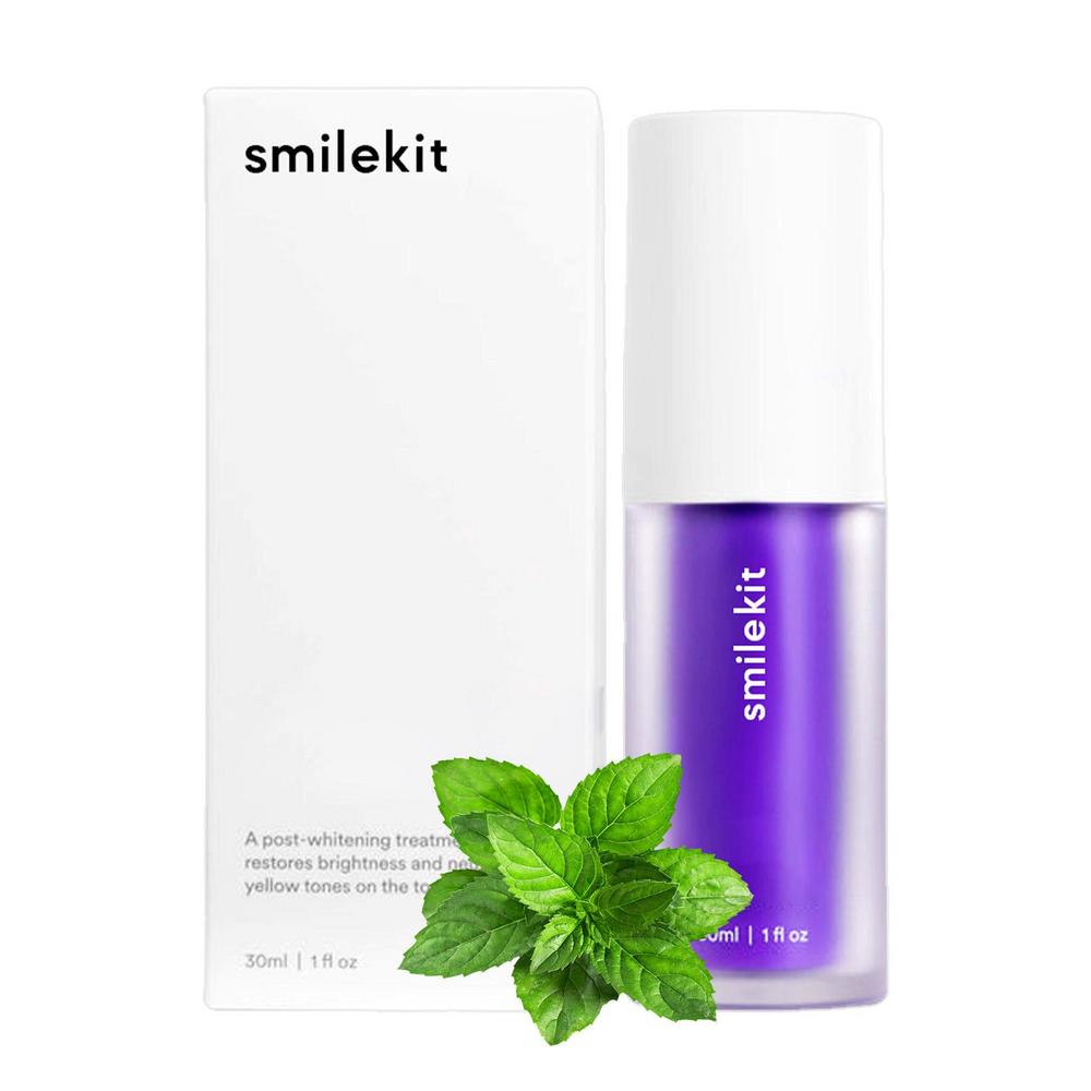 30ml V34 Purple Whitening Toothpaste Remove Stains Reduce Yellowing Care For Teeth Gums Fresh Breath Brightening Teeth 2023