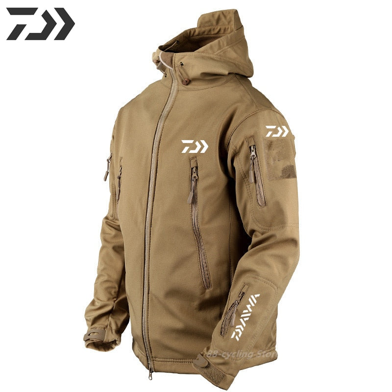 Men&#39;s Tactical Windproof Waterproof Jacket Special Forces Soft Shell Fishing Suit Men&#39;s Army Combat Pants Men&#39;s Fishing Jackets