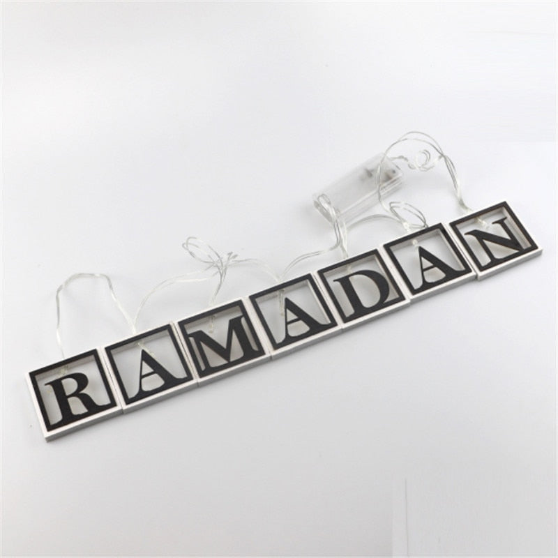 2023 LED 3D Eid Mubarak Decor Ornament Light Eid Kareem Ramadan Decor for Home Ramadan Mubarak Eid Al Adha Islamic Muslim Party