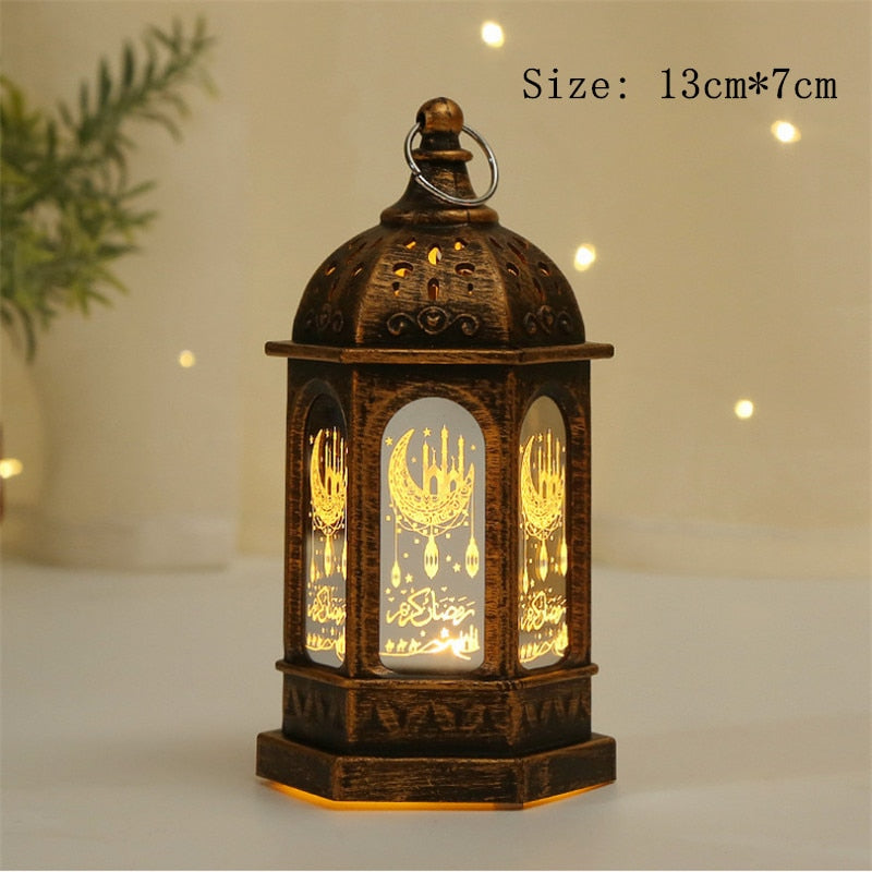 2023 LED 3D Eid Mubarak Decor Ornament Light Eid Kareem Ramadan Decor for Home Ramadan Mubarak Eid Al Adha Islamic Muslim Party