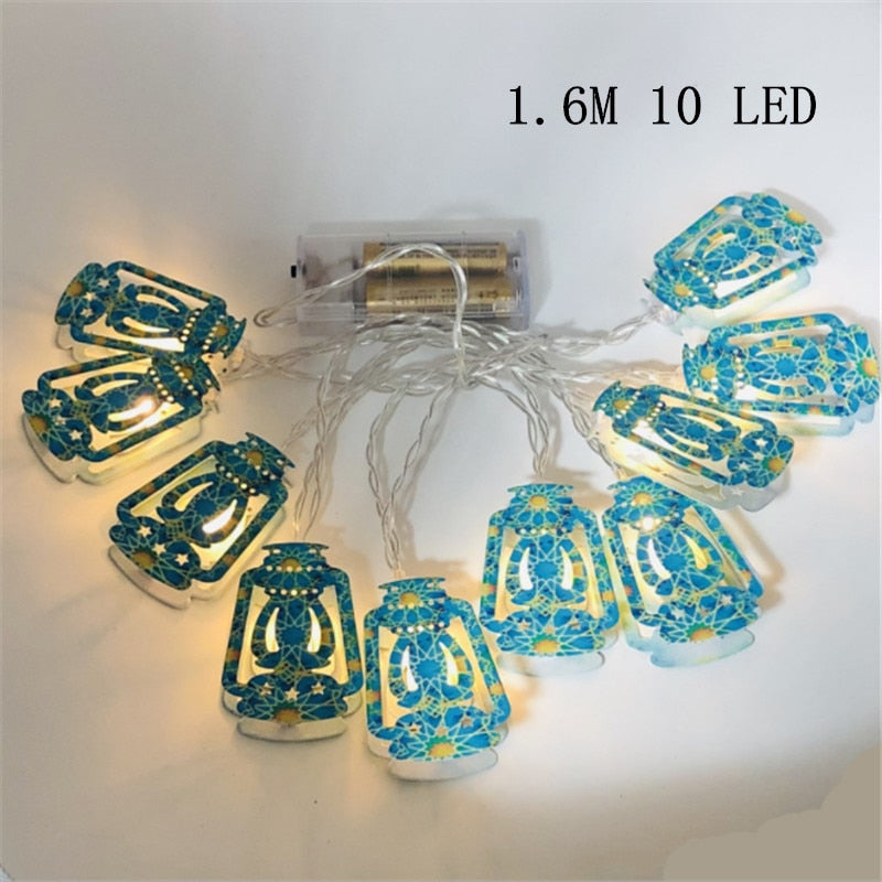 2023 LED 3D Eid Mubarak Decor Ornament Light Eid Kareem Ramadan Decor for Home Ramadan Mubarak Eid Al Adha Islamic Muslim Party