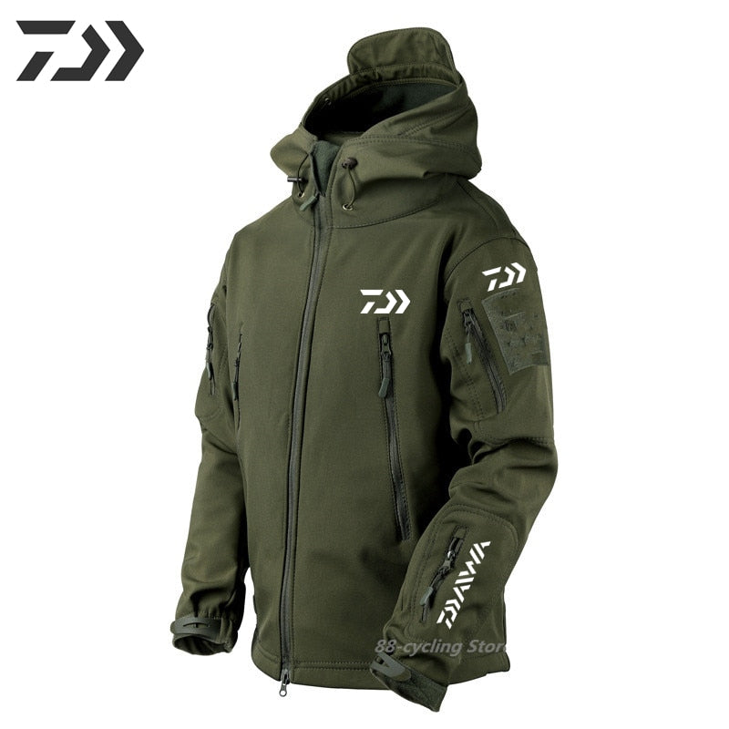 Men&#39;s Tactical Windproof Waterproof Jacket Special Forces Soft Shell Fishing Suit Men&#39;s Army Combat Pants Men&#39;s Fishing Jackets