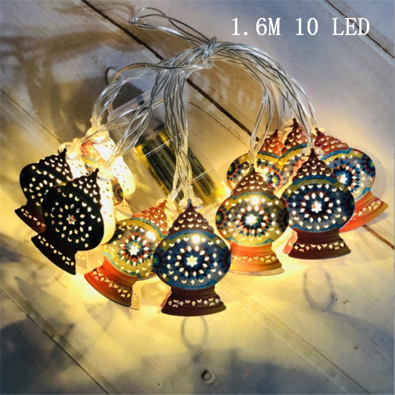 2023 LED 3D Eid Mubarak Decor Ornament Light Eid Kareem Ramadan Decor for Home Ramadan Mubarak Eid Al Adha Islamic Muslim Party