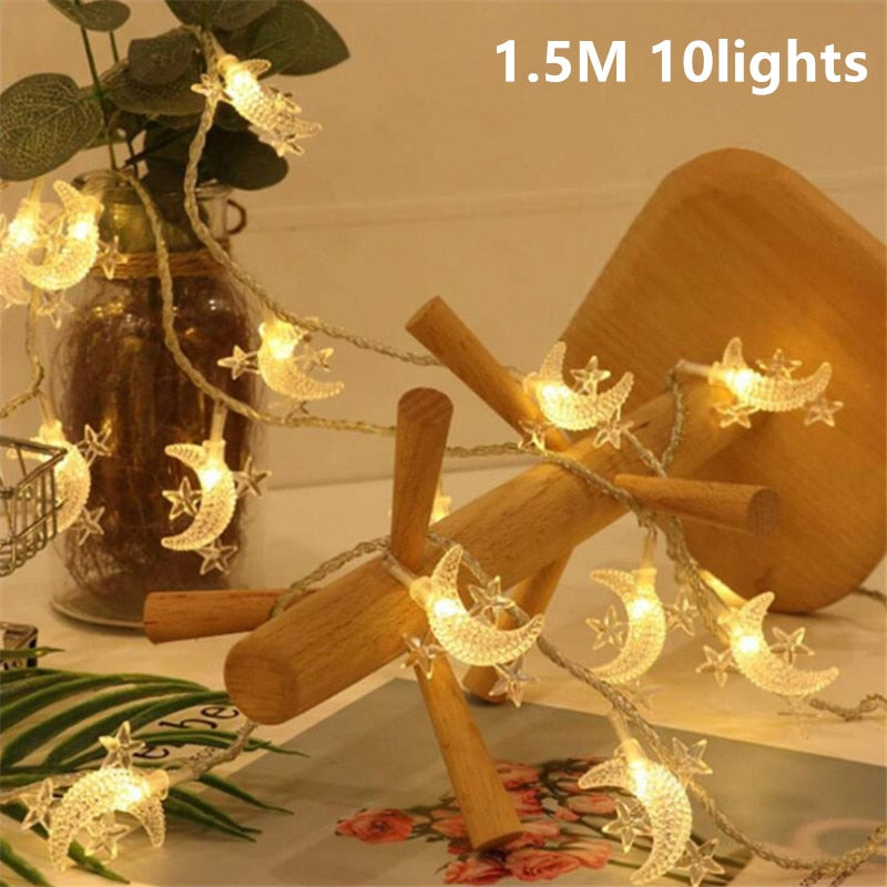 2023 LED 3D Eid Mubarak Decor Ornament Light Eid Kareem Ramadan Decor for Home Ramadan Mubarak Eid Al Adha Islamic Muslim Party