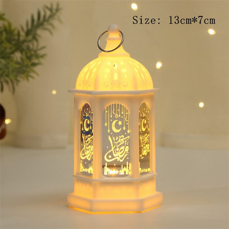 2023 LED 3D Eid Mubarak Decor Ornament Light Eid Kareem Ramadan Decor for Home Ramadan Mubarak Eid Al Adha Islamic Muslim Party